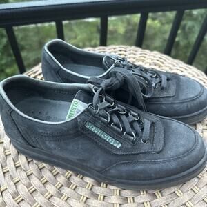 Mephisto Runoff Black Leather Casual Comfort Sneakers Womens Size 7.5 US